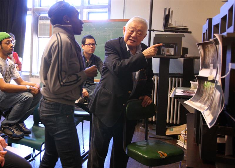 Dede Ayite (’11) in class with Ming Cho Lee. Dede Ayite (’11) in class with Ming Cho Lee.